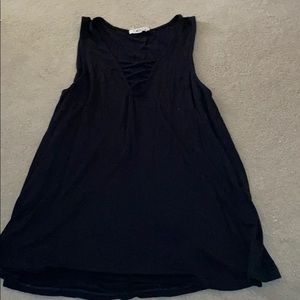 Black tank top